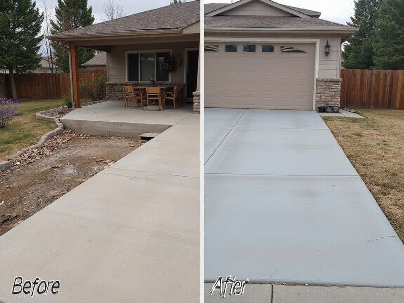 Driveway Leveling project example 2 in Colorado Springs