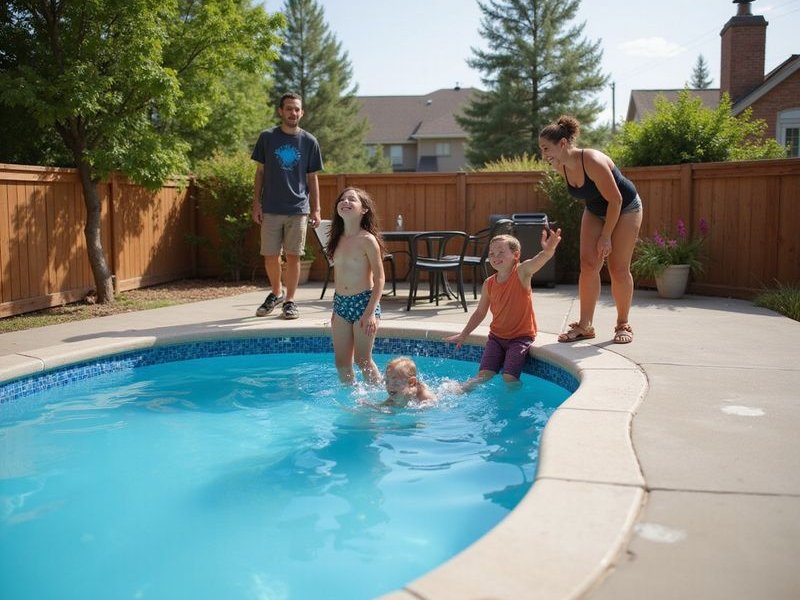 Pool Deck Leveling project example 4 in Colorado Springs