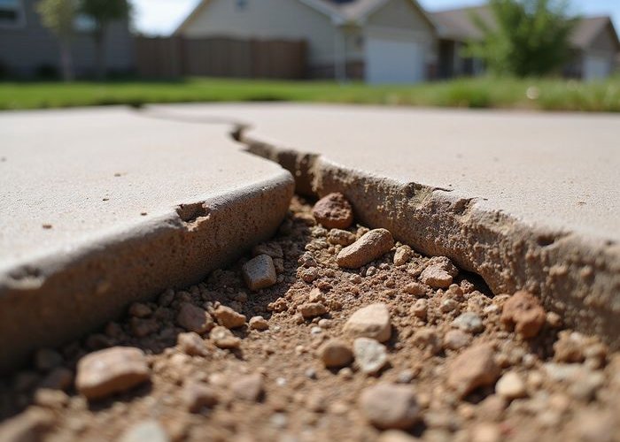 Typical concrete settlement issues in Colorado Springs, CO